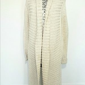 Kensie Boho Open Front Cardigan Scarf Front